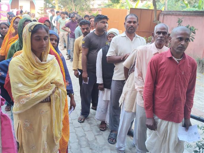Bihar records 13.13% turnout till 9 am in first phase of Assembly elections
